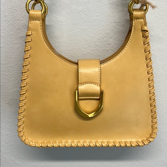 Antik Kraft Mustard Yellow Shoulder Bag with Whipstitch Detail!! 🌞 - Picture 2 of 9